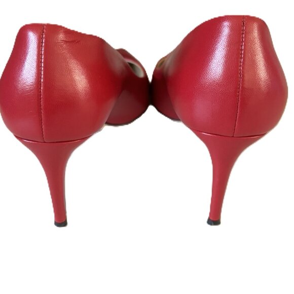 Tamara Mellon Red Leather Rebel 75 pumps sz 6.5 made in Italy - Picture 2 of 7
